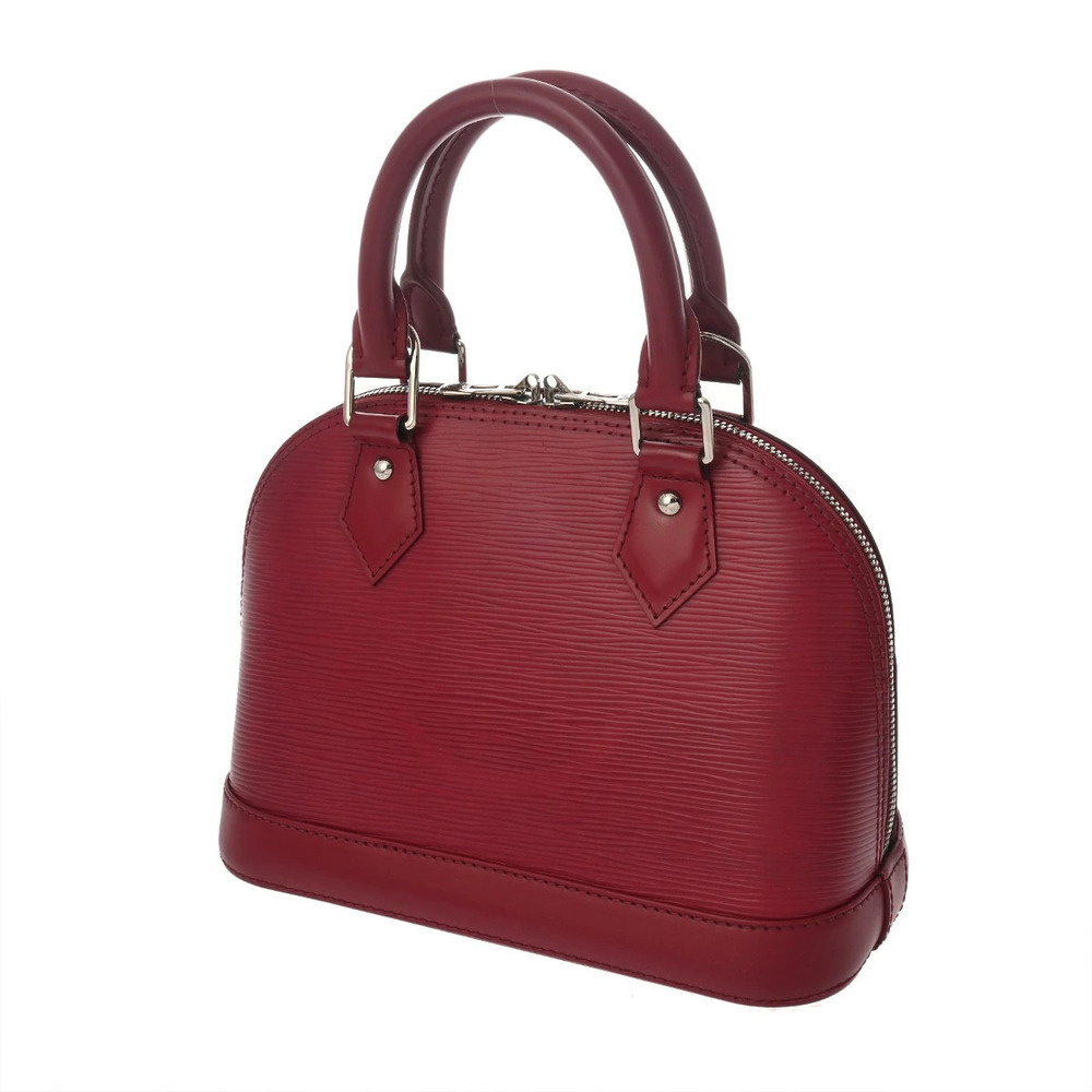 Louis Vuitton Leather Pink Bag Fuchsia Alma Epi Handbag Pink